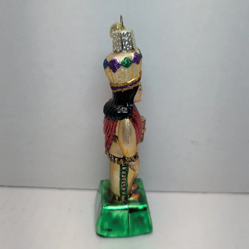 Old World Christmas Cigar Store Indian Glass Ornament